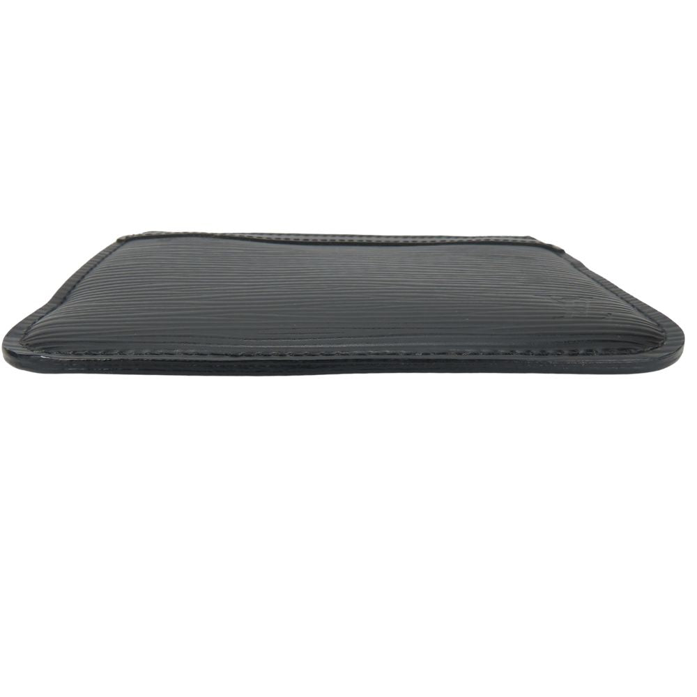 LOUIS VUITTON Coin case M66602 Epi Leather Noir Pochette Cre mens Used Authentic