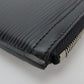 LOUIS VUITTON Coin case M66602 Epi Leather Noir Pochette Cre mens Used Authentic