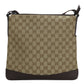 GUCCI Shoulder Bag 145857 GG canvas, leather beige Women Used Authentic
