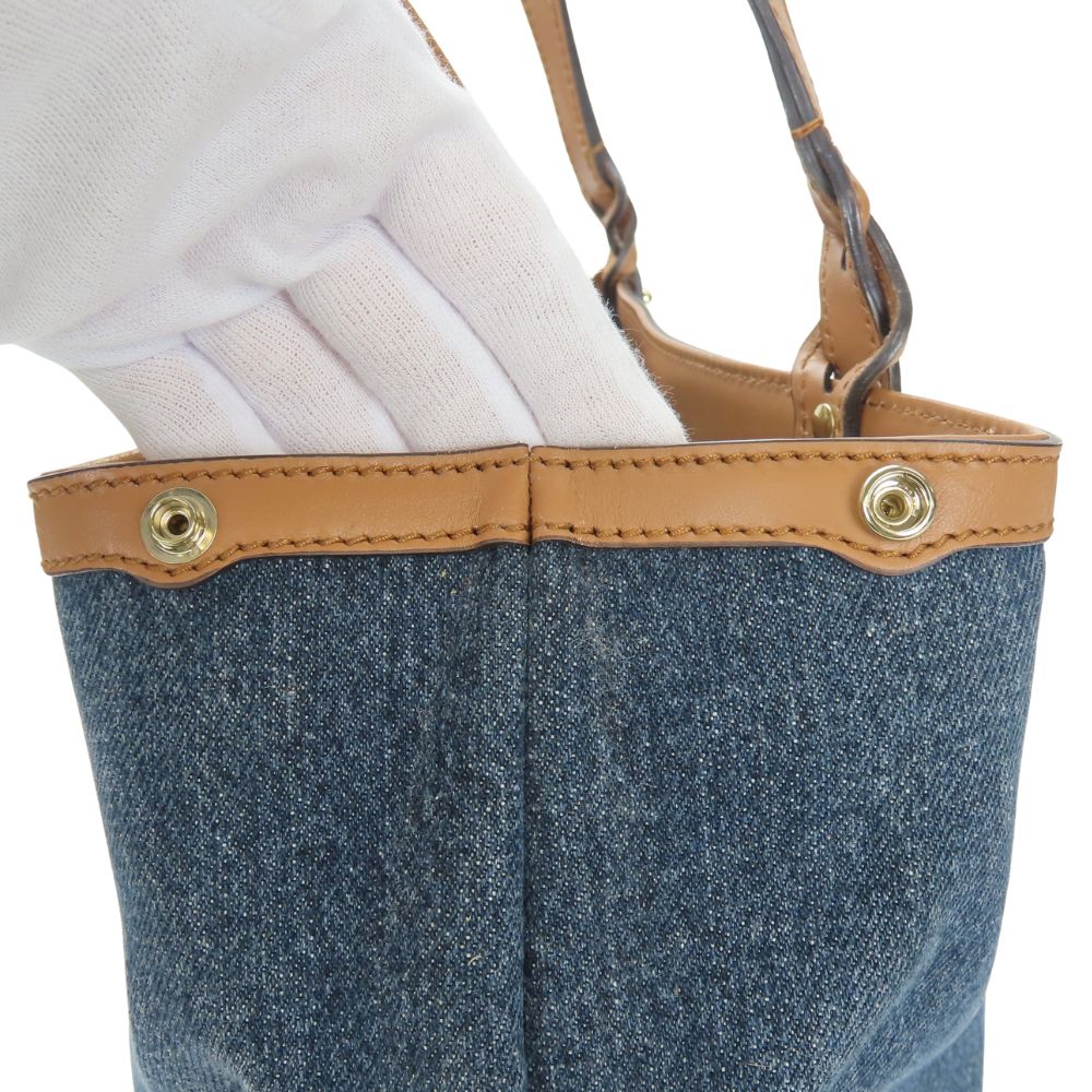 GUCCI Tote Bag 348715 denim Indigo blue