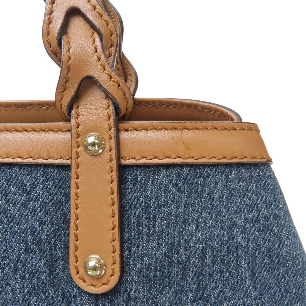 GUCCI Tote Bag 348715 denim Indigo blue