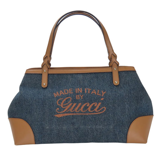 GUCCI Tote Bag 348715 denim Indigo blue