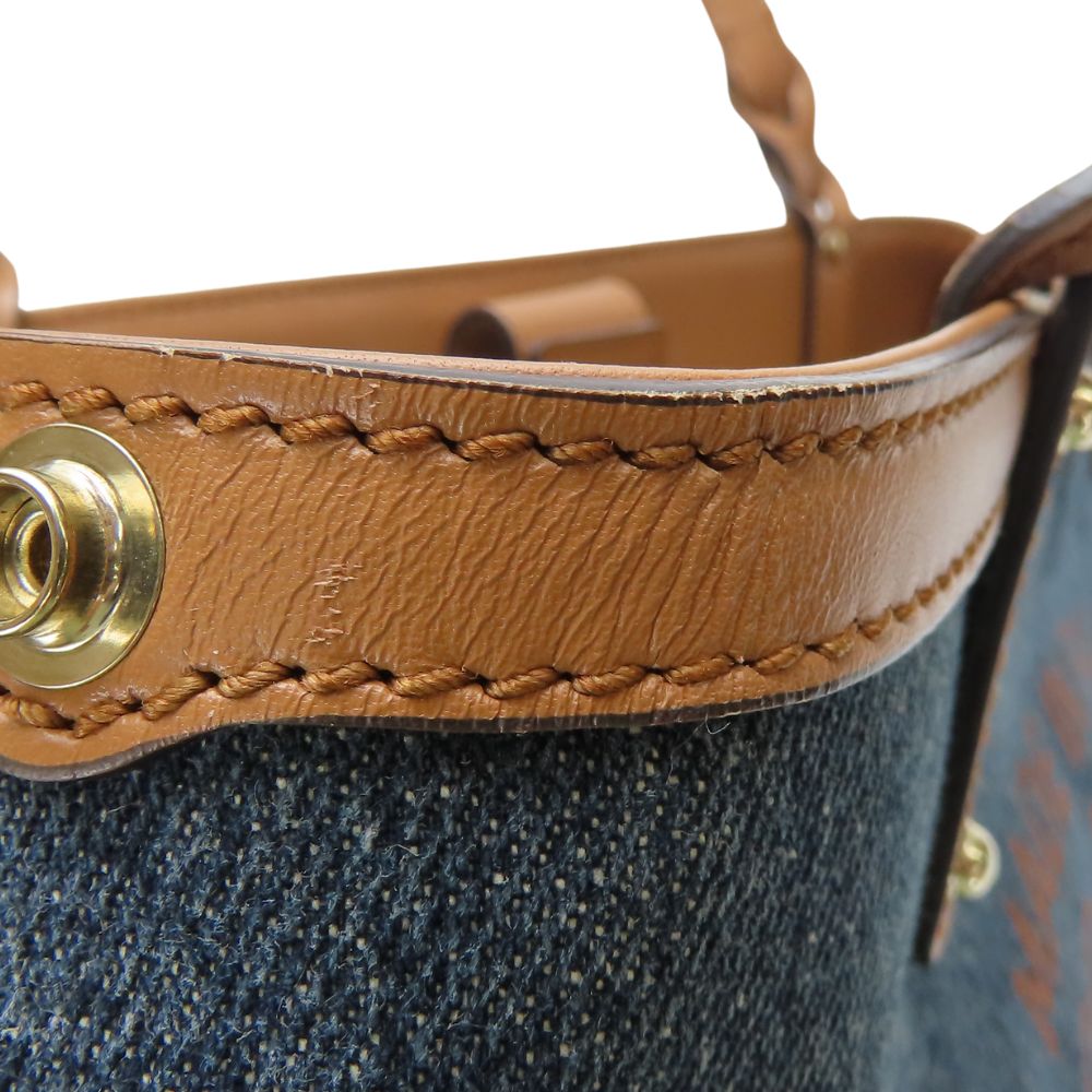 GUCCI Tote Bag 348715 denim Indigo blue