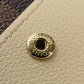 LOUIS VUITTON Bifold Wallet N60380 Damier Ebene Portefeuille Juliet Women Used Authentic