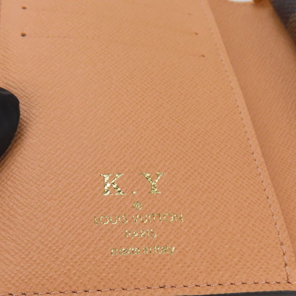 LOUIS VUITTON Bifold Wallet N60380 Damier Ebene Portefeuille Juliet Women Used Authentic