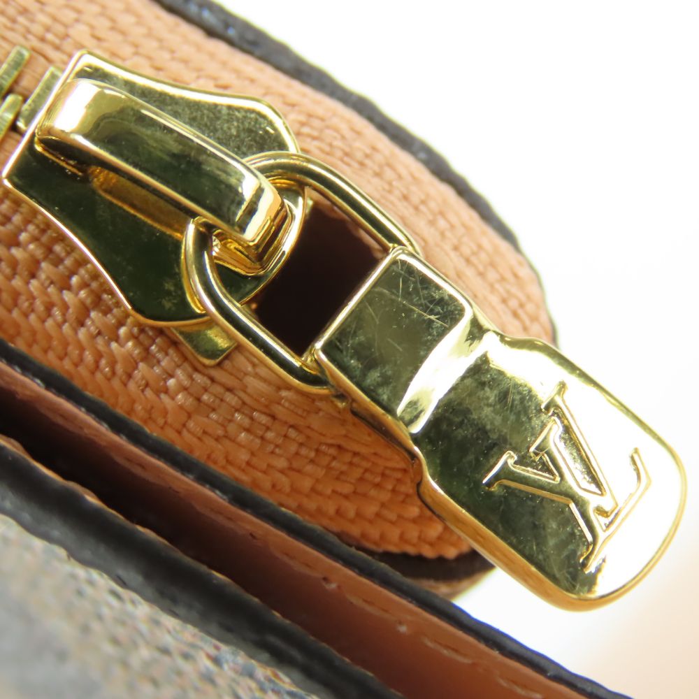 LOUIS VUITTON Bifold Wallet N60380 Damier Ebene Portefeuille Juliet Women Used Authentic