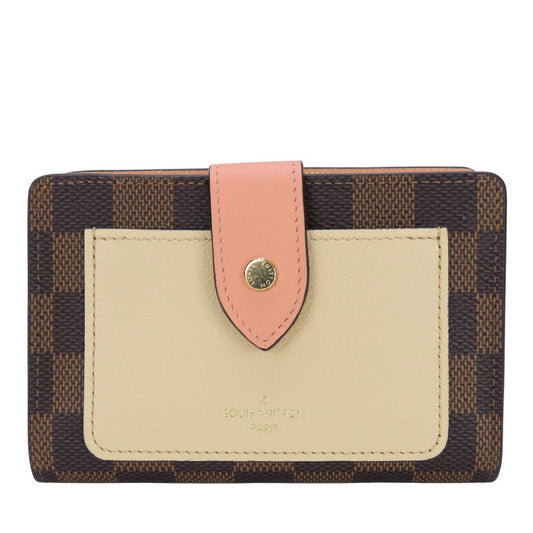 LOUIS VUITTON Bifold Wallet N60380 Damier Ebene Portefeuille Juliet Women Used Authentic