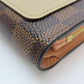 LOUIS VUITTON Bifold Wallet N60380 Damier Ebene Portefeuille Juliet Women Used Authentic