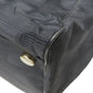CHANEL Tote Bag Jacquard nylon black Women Used Authentic