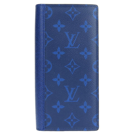 LOUIS VUITTON Long Wallet Purse M30297 Taiga blue Portefeuille Blaza