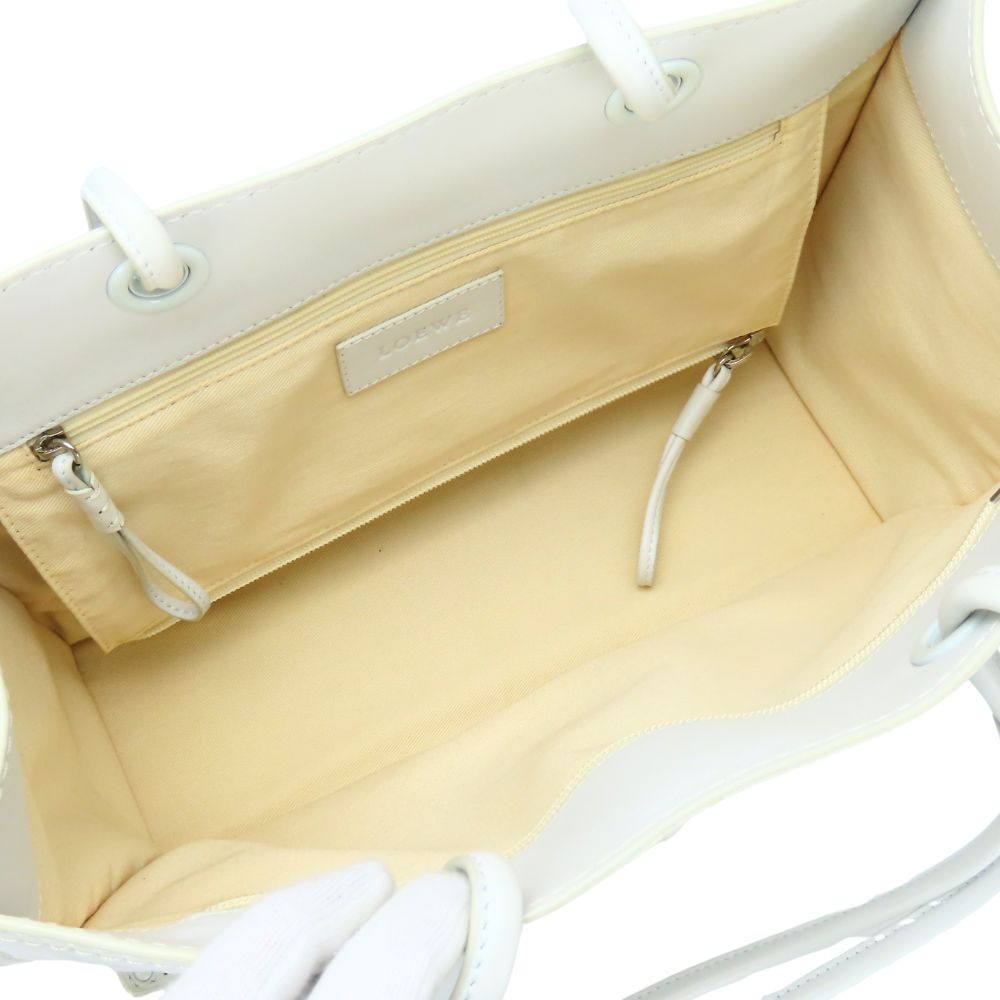 LOEWE Tote Bag leather white