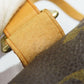 LOUIS VUITTON Tote Bag M51151 Monogram, Tanned Leather Brown Cabas Mezzo Women Used Authentic