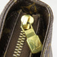 LOUIS VUITTON Tote Bag M51151 Monogram, Tanned Leather Brown Cabas Mezzo Women Used Authentic
