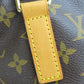 LOUIS VUITTON Tote Bag M51151 Monogram, Tanned Leather Brown Cabas Mezzo Women Used Authentic