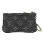 LOUIS VUITTON Coin case M95616 Monogram denim gray Pochette cree mens(Unisex) Used Authentic