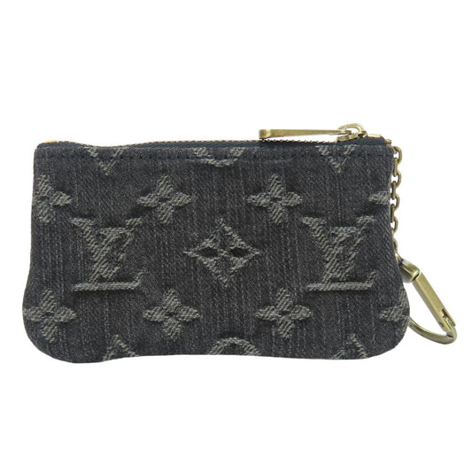 LOUIS VUITTON Coin case M95616 Monogram denim gray Pochette cree mens(Unisex) Used Authentic