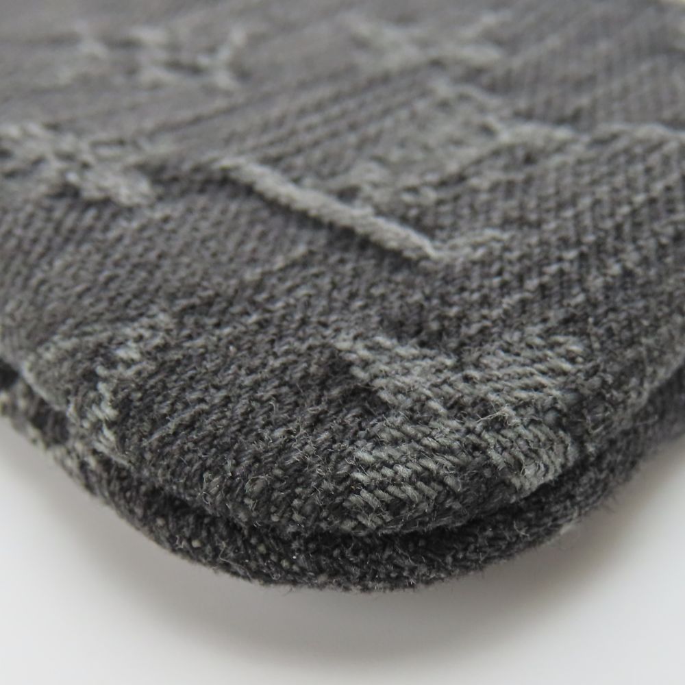 LOUIS VUITTON Coin case M95616 Monogram denim gray Pochette cree mens(Unisex) Used Authentic