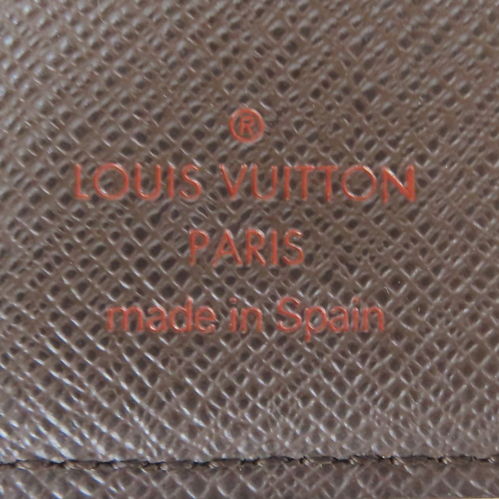 LOUIS VUITTON Bifold Wallet N61675 Damier Brown Portefeuille�EMarco mens(Unisex) Used Authentic