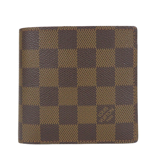 LOUIS VUITTON Bifold Wallet N61675 Damier Brown Portefeuille・Marco