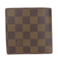 LOUIS VUITTON Bifold Wallet N61675 Damier Brown Portefeuille�EMarco mens(Unisex) Used Authentic