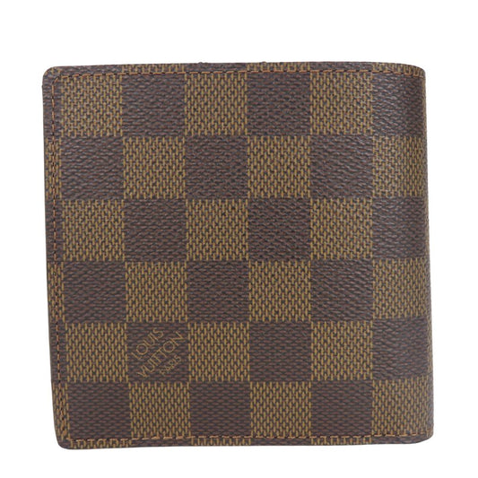 LOUIS VUITTON Bifold Wallet N61675 Damier Brown Portefeuille・Marco