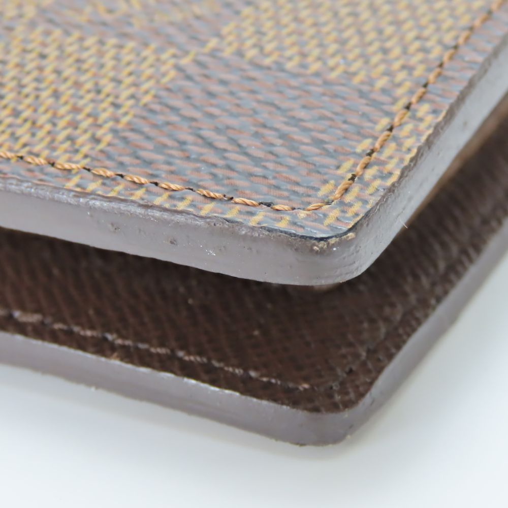 LOUIS VUITTON Bifold Wallet N61675 Damier Brown Portefeuille�EMarco mens(Unisex) Used Authentic