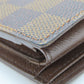 LOUIS VUITTON Bifold Wallet N61675 Damier Brown Portefeuille�EMarco mens(Unisex) Used Authentic