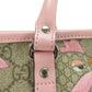 GUCCI Handbag 297557 GG Supreme canvas, leather beige Chilled license Women Used Authentic