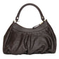 GUCCI Handbag 190525 Sima leather Dark brown Abbey Women Used Authentic