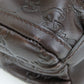 GUCCI Handbag 190525 Sima leather Dark brown Abbey Women Used Authentic