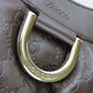 GUCCI Handbag 190525 Sima leather Dark brown Abbey Women Used Authentic