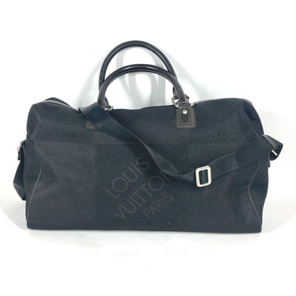 LOUIS VUITTON Boston Duffel bag M93601 Damier Jean Canvas black Damier Jean Albatross unisex(Unisex) Used Authentic