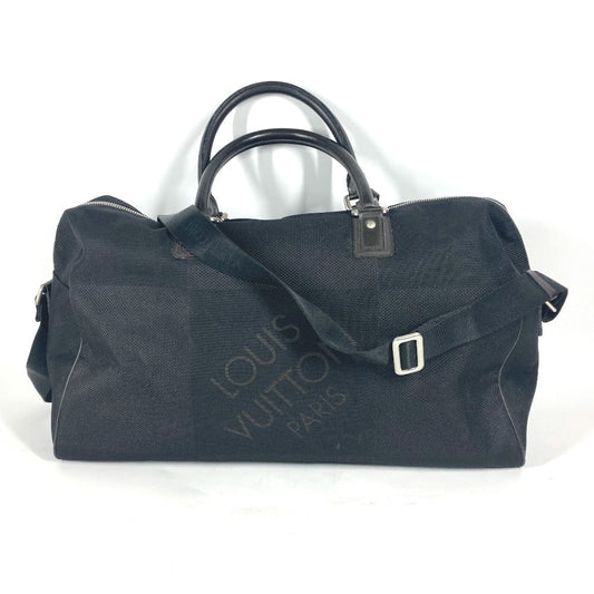 LOUIS VUITTON Boston Duffel bag M93601 Damier Jean Canvas black Damier Jean Albatross unisex(Unisex) Used Authentic
