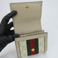 GUCCI Bifold Wallet 598662 GG Supreme canvas, leather Greige type Offidia GG Women Used Authentic
