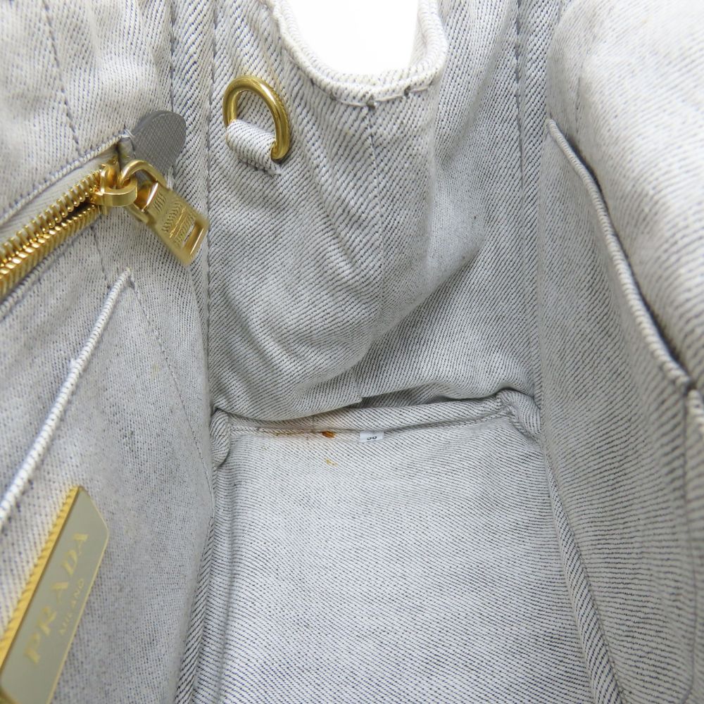 PRADA Handbag 1BG439 canvas gray CANAPA Canapa