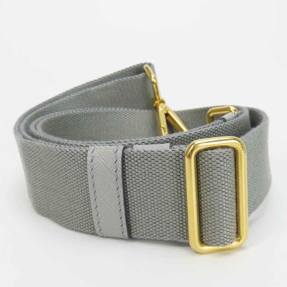 PRADA Handbag 1BG439 canvas gray CANAPA Canapa