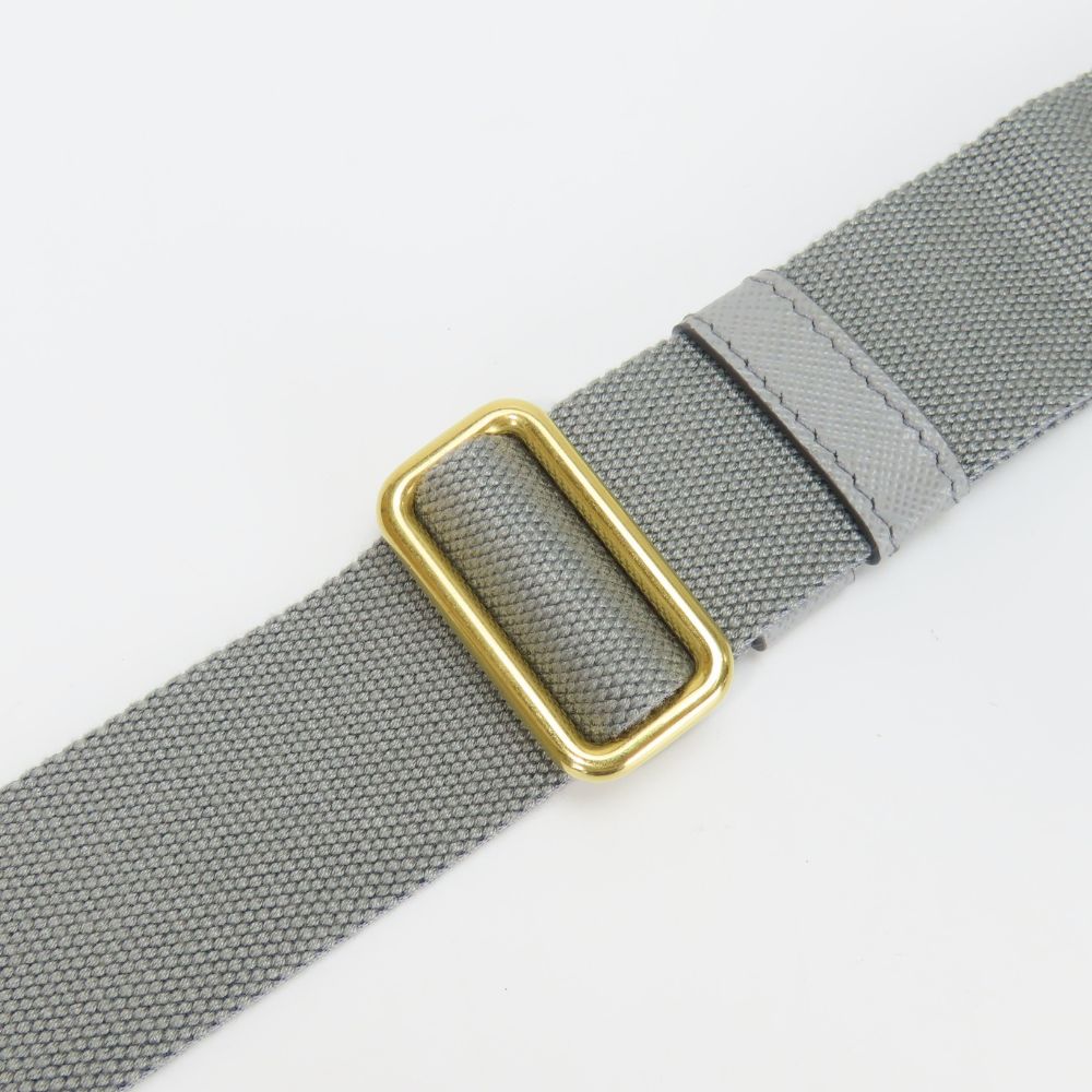 PRADA Handbag 1BG439 canvas gray CANAPA Canapa