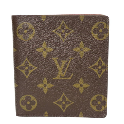 LOUIS VUITTON Bifold Wallet M60883 Monogram Brown Porte Billets 10 Cartes Crdit