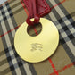 BURBERRY Handbag canvas Red Nova Check