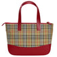 BURBERRY Handbag canvas Red Nova Check