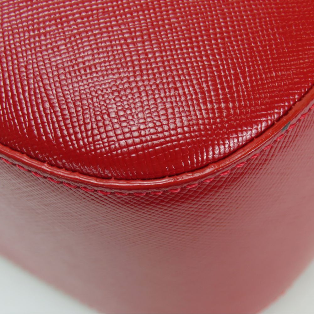BURBERRY Handbag canvas Red Nova Check