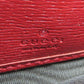 GUCCI Long Wallet Purse 410100 leather Red type Blooms