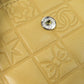 CHANEL Bifold Wallet lambskin beige icon