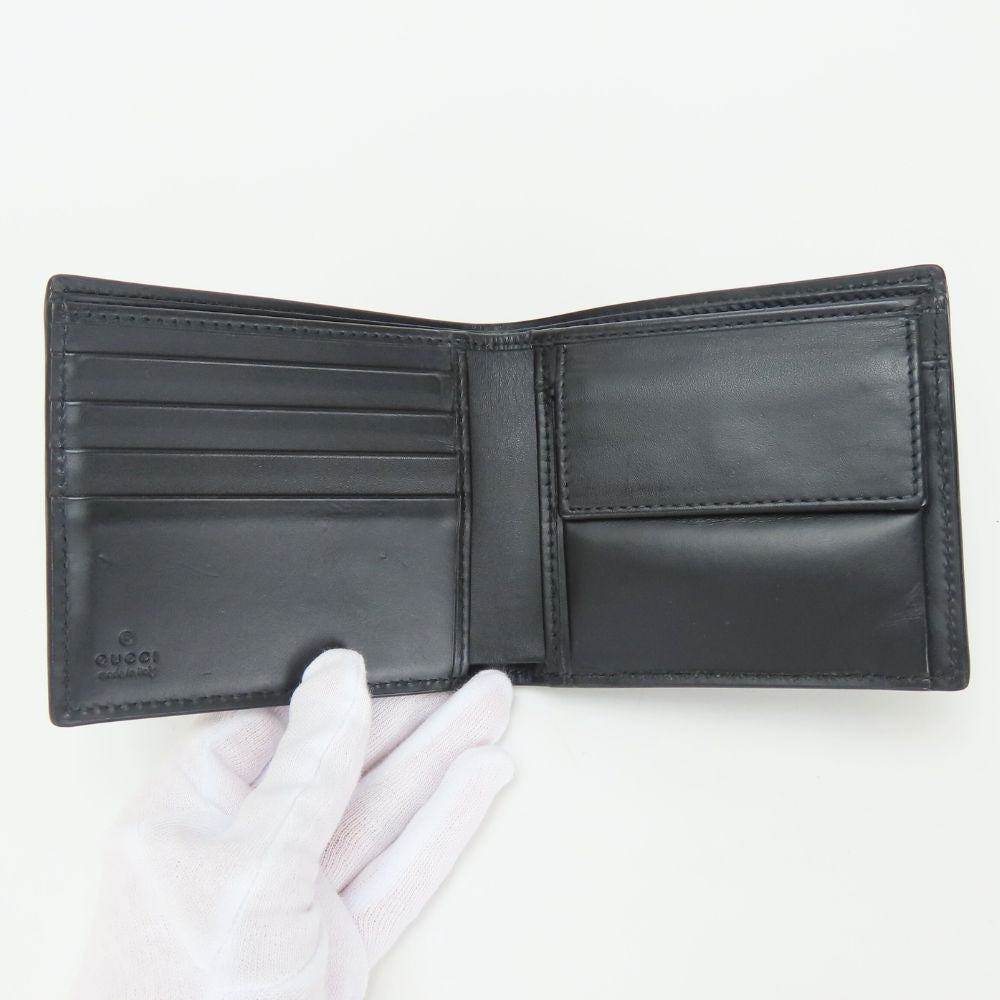 GUCCI Bifold Wallet 451266 GG Supreme Canvas black