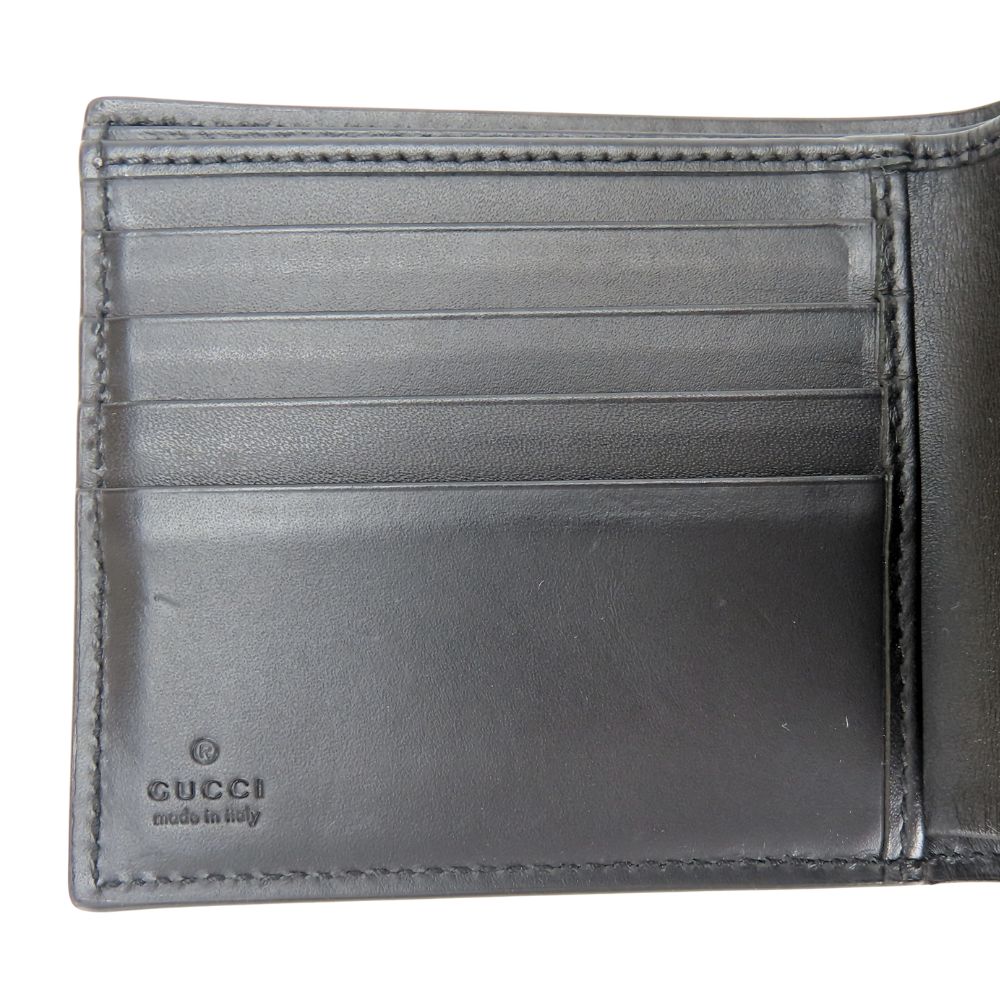 GUCCI Bifold Wallet 451266 GG Supreme Canvas black