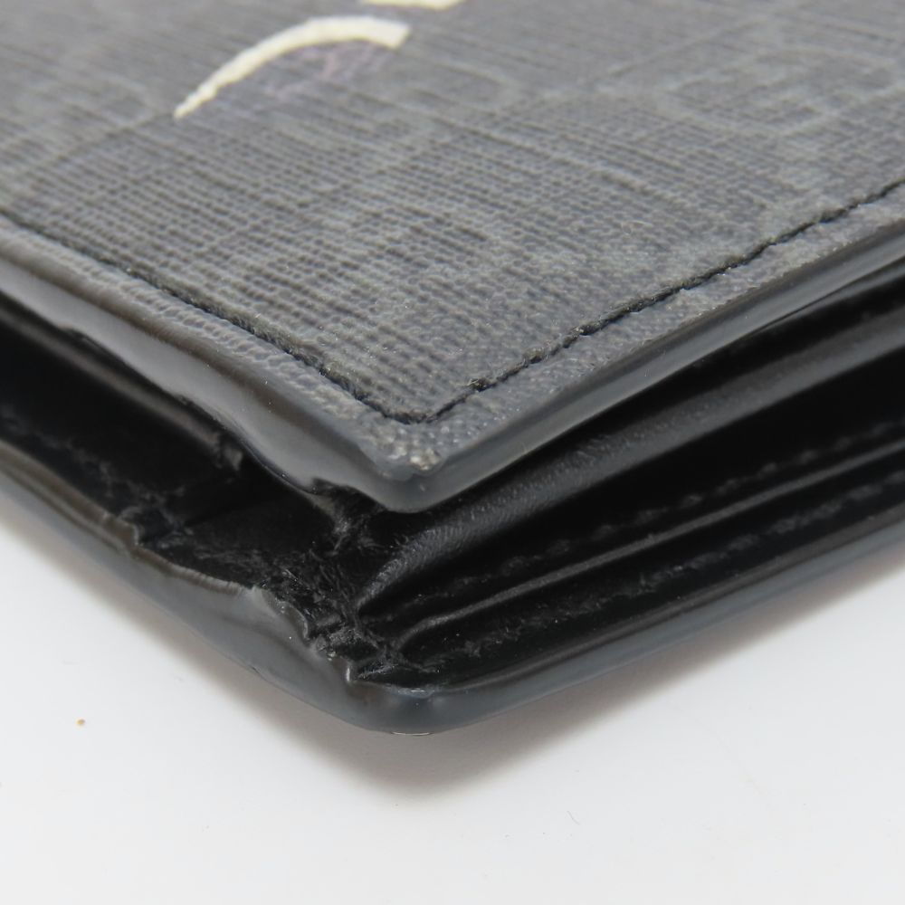 GUCCI Bifold Wallet 451266 GG Supreme Canvas black