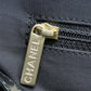 CHANEL Tote Bag Jacquard nylon black New travel line PM