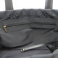 CHANEL Tote Bag Jacquard nylon black New travel line PM