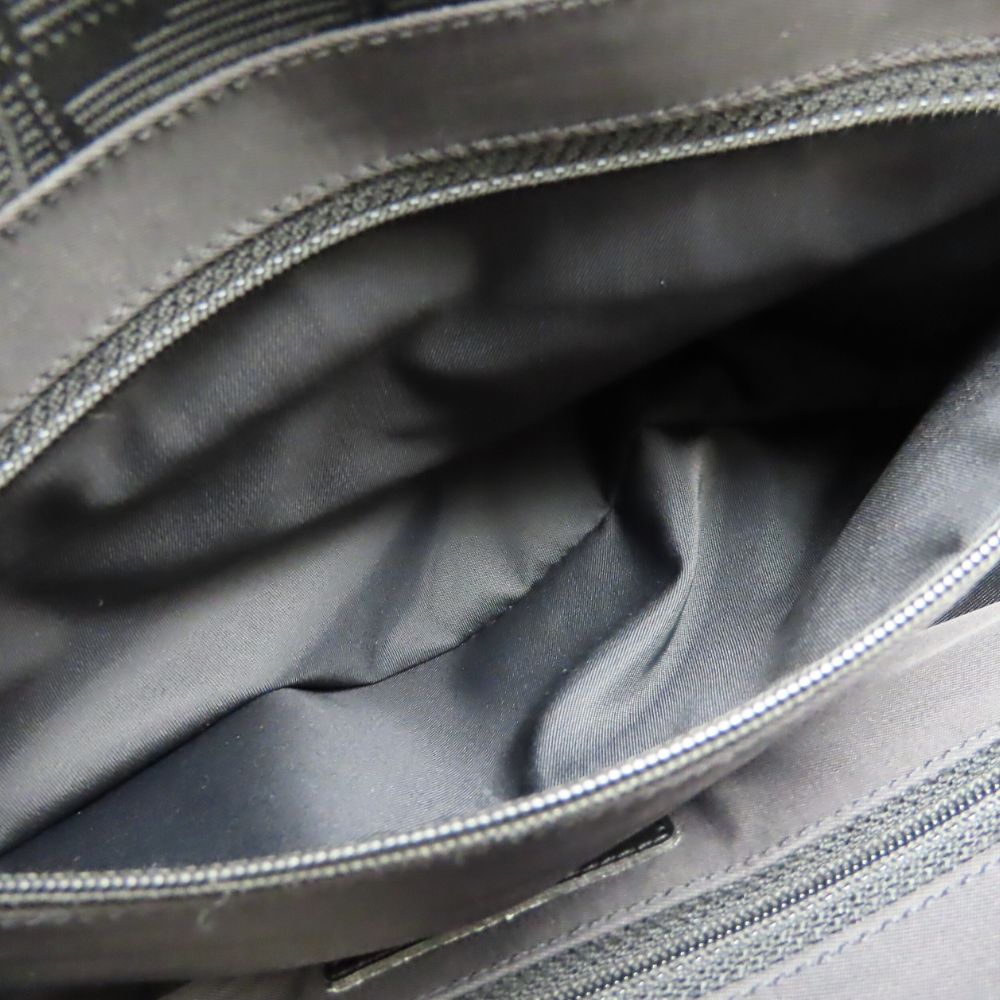 CHANEL Tote Bag Jacquard nylon black New travel line PM