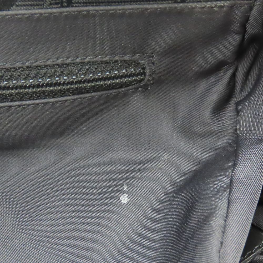 CHANEL Tote Bag Jacquard nylon black New travel line PM